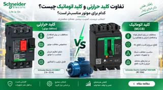 تفاوت کلید حرارتی و کلید اتوماتیک چیست؟ کدام برای موتور مناسب‌تر است؟