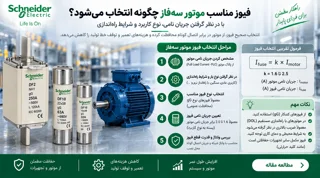 فیوز مناسب موتور سه‌فاز چگونه انتخاب می‌شود؟ جدول جریان و نکات مهم