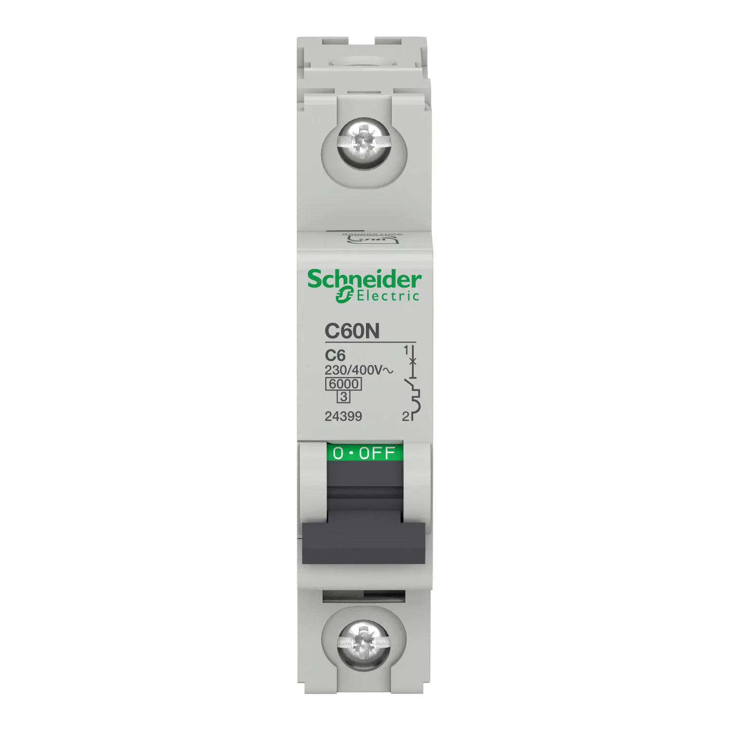 کلید مینیاتوری تک فاز 6A اشنایدرالکتریک تیپ C60N - Multi9