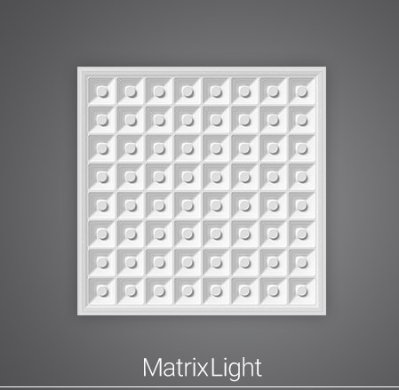 پنل 60 × 60 مهتابی 100 وات ماتریس پارس شعاع طوس