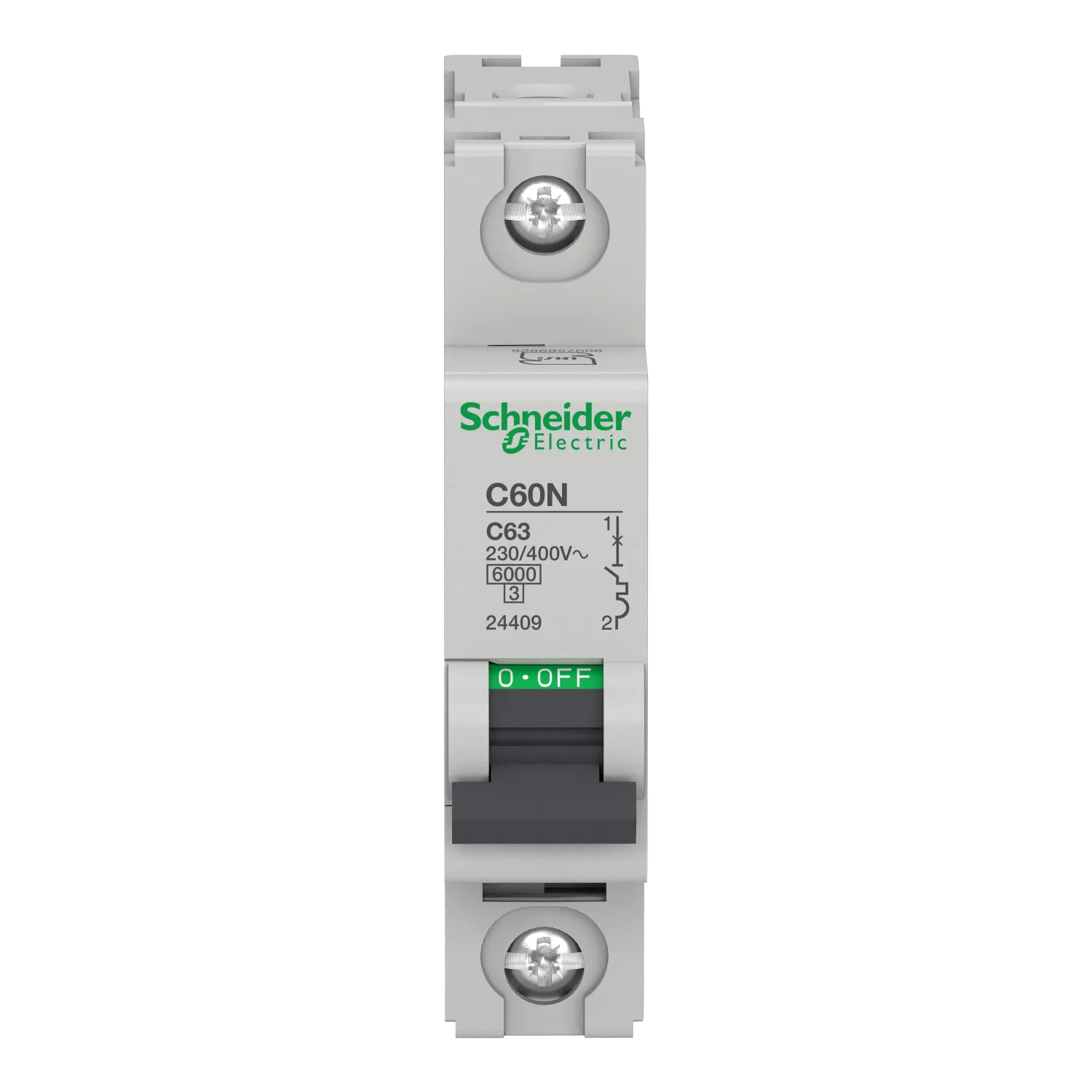 کلید مینیاتوری تک فاز 63A اشنایدرالکتریک تیپ C60N - Multi9